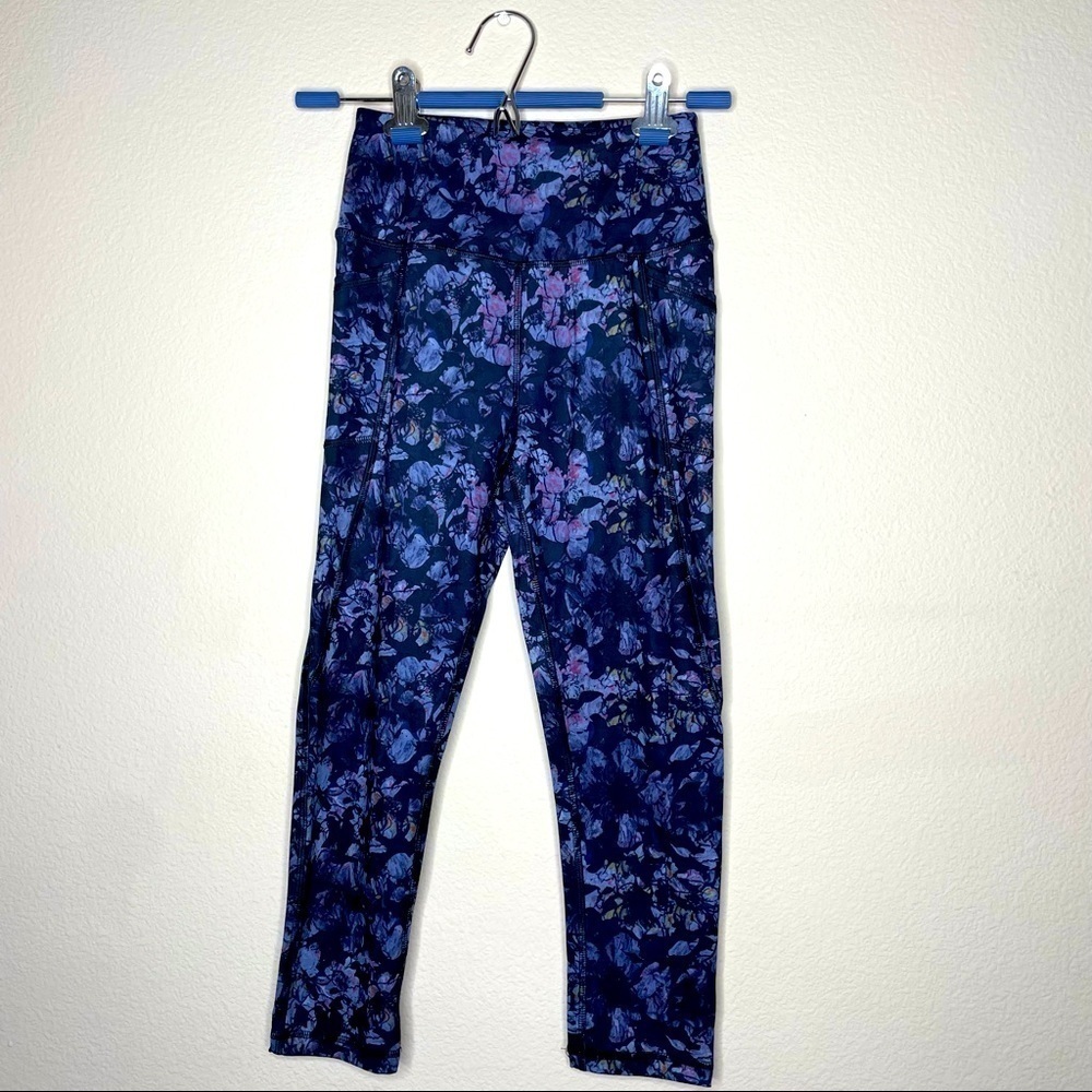 Leggings Floral Blue Design